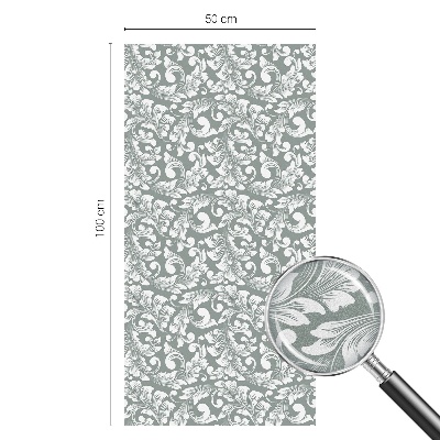 Folia okienna dekoracyjna witraż Liściasta elegancja