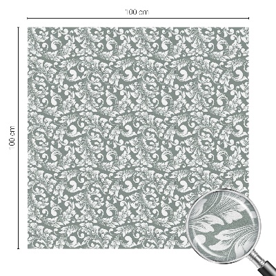 Folia okienna dekoracyjna witraż Liściasta elegancja