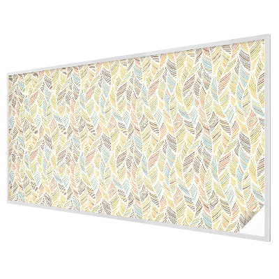 Witraż przyklejany na okno folia matowa Tęczowe pióra