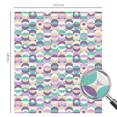 Witraż przyklejany na okno folia matowa Kolorowe wzory