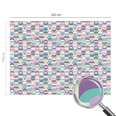 Witraż przyklejany na okno folia matowa Kolorowe wzory