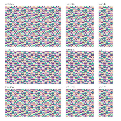 Witraż przyklejany na okno folia matowa Kolorowe wzory