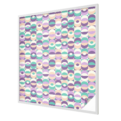 Witraż przyklejany na okno folia matowa Kolorowe wzory