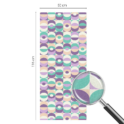 Witraż przyklejany na okno folia matowa Kolorowe wzory