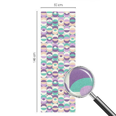 Witraż przyklejany na okno folia matowa Kolorowe wzory