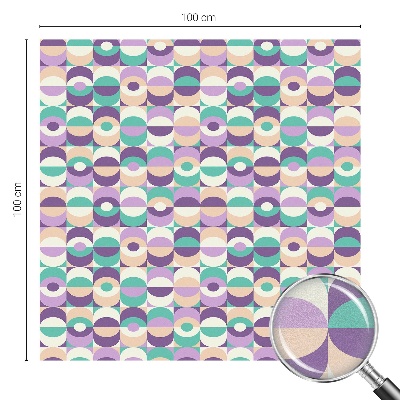 Witraż przyklejany na okno folia matowa Kolorowe wzory