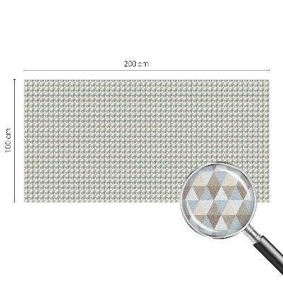 Folia okienna dekoracyjna witraż Geometryczne trójkąty