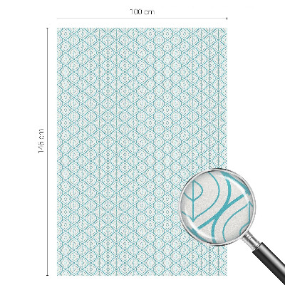 Naklejka witraż na szybę mleczna Symetria owalna