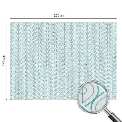 Naklejka witraż na szybę mleczna Symetria owalna