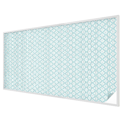 Naklejka witraż na szybę mleczna Symetria owalna