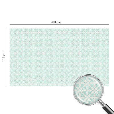 Naklejka witraż na szybę mleczna Kwiatowa symetria