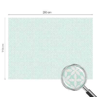 Naklejka witraż na szybę mleczna Kwiatowa symetria