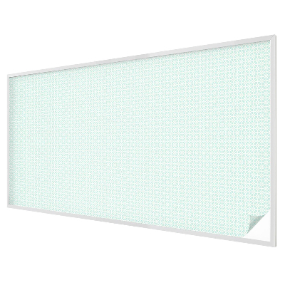 Naklejka witraż na szybę mleczna Kwiatowa symetria