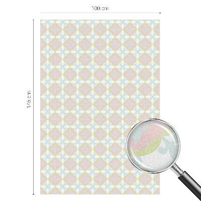 Folia mleczna na okno wzór witraż Pastelowy ornament