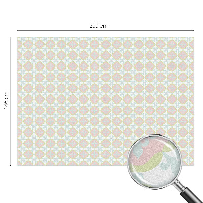 Folia mleczna na okno wzór witraż Pastelowy ornament