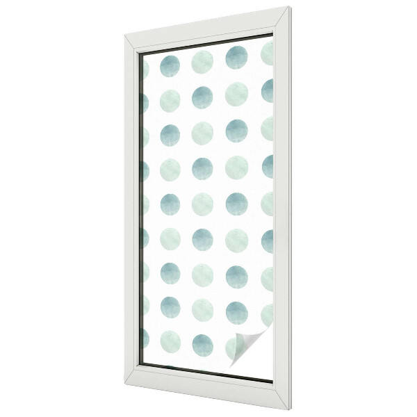 Witraż przyklejany na okno folia matowa Delikatne kręgi