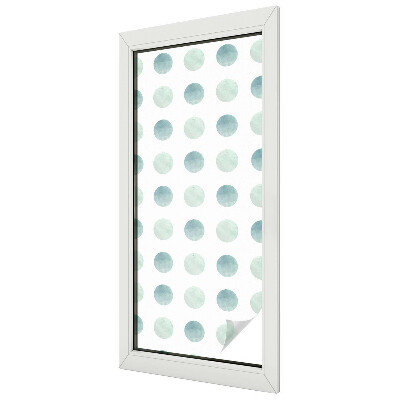 Witraż przyklejany na okno folia matowa Delikatne kręgi