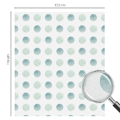 Witraż przyklejany na okno folia matowa Delikatne kręgi