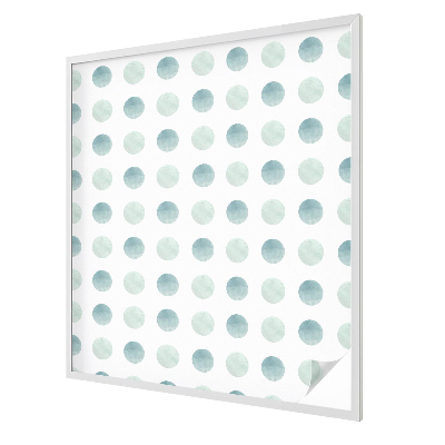 Witraż przyklejany na okno folia matowa Delikatne kręgi