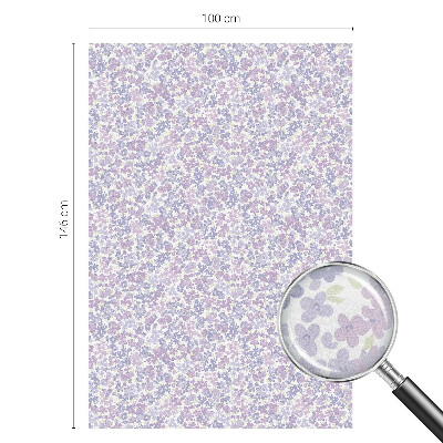 Folia mleczna na okno wzór witraż Kwiatowa lekkość