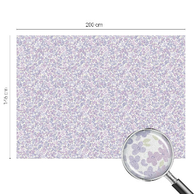 Folia mleczna na okno wzór witraż Kwiatowa lekkość