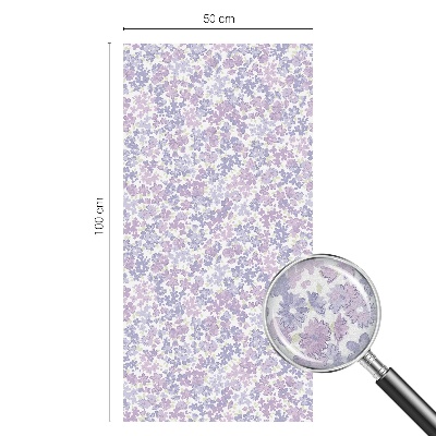 Folia mleczna na okno wzór witraż Kwiatowa lekkość