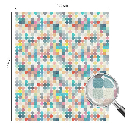 Folia okienna dekoracyjna witraż Kolorowe kwadraty