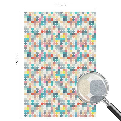 Folia okienna dekoracyjna witraż Kolorowe kwadraty