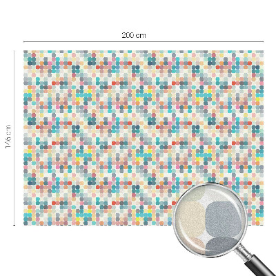 Folia okienna dekoracyjna witraż Kolorowe kwadraty