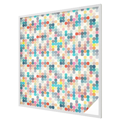 Folia okienna dekoracyjna witraż Kolorowe kwadraty