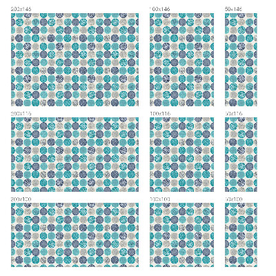 Witraż przyklejany na okno folia matowa Koła geometryczne