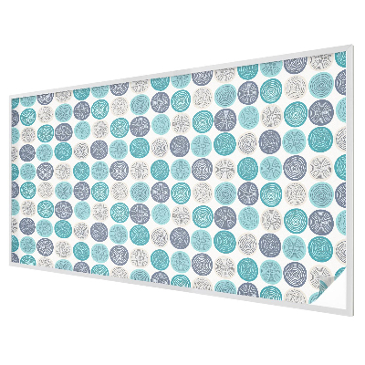 Witraż przyklejany na okno folia matowa Koła geometryczne