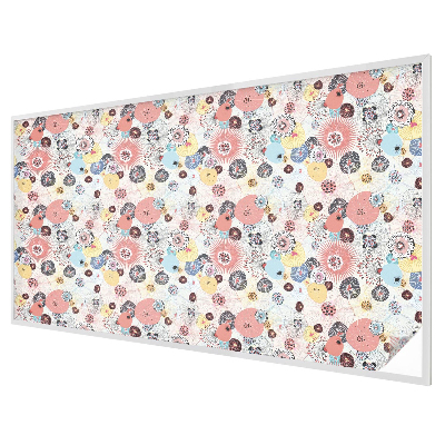 Naklejka witraż na szybę mleczna Kolorowy kwiat