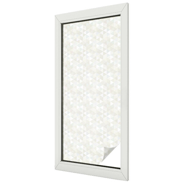 Witraż przyklejany na okno folia matowa Geometryczne wzory