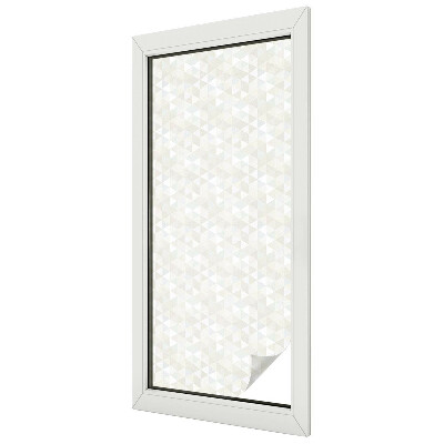 Witraż przyklejany na okno folia matowa Geometryczne wzory