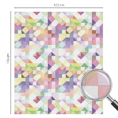 Folia mleczna na okno wzór witraż Abstrakcyjna mozaika