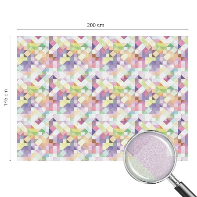 Folia mleczna na okno wzór witraż Abstrakcyjna mozaika