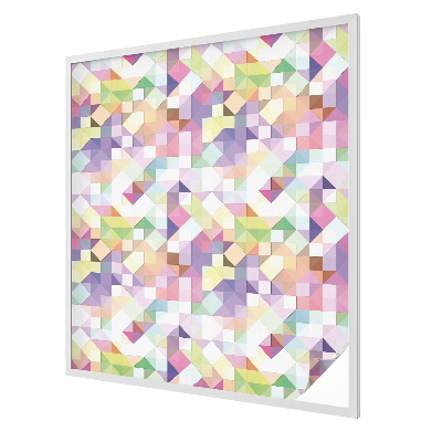 Folia mleczna na okno wzór witraż Abstrakcyjna mozaika