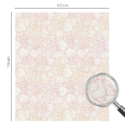 Folia okienna dekoracyjna witraż Kwiatowa elegancja