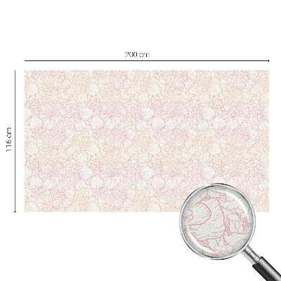 Folia okienna dekoracyjna witraż Kwiatowa elegancja