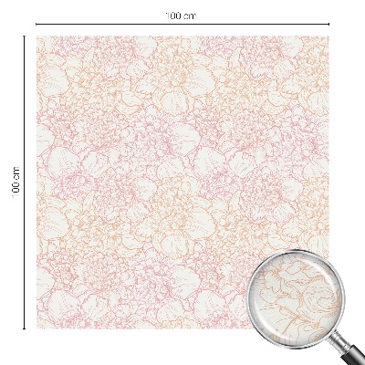 Folia okienna dekoracyjna witraż Kwiatowa elegancja