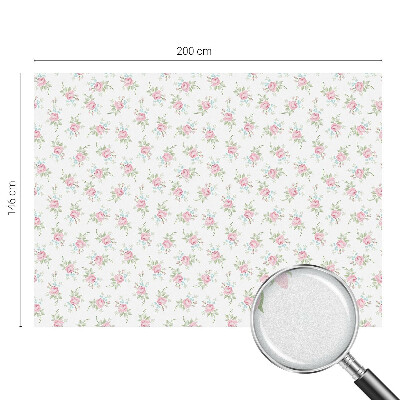 Folia mleczna na okno wzór witraż Romantyczne róże