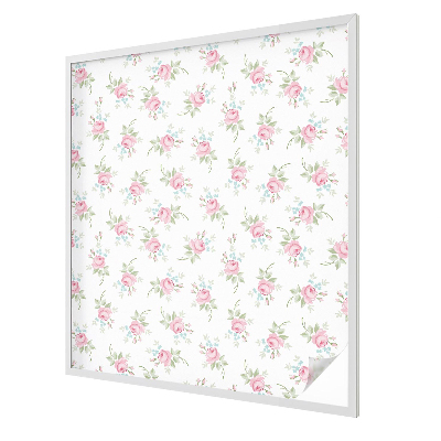 Folia mleczna na okno wzór witraż Romantyczne róże