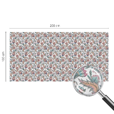 Naklejka witraż na szybę mleczna Kwiatowa elegancja