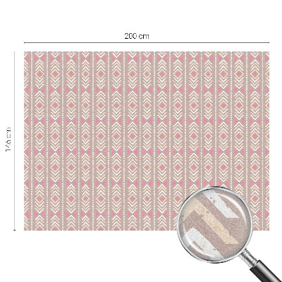 Folia mleczna na okno wzór witraż Etniczne romby