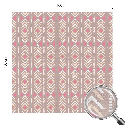 Folia mleczna na okno wzór witraż Etniczne romby