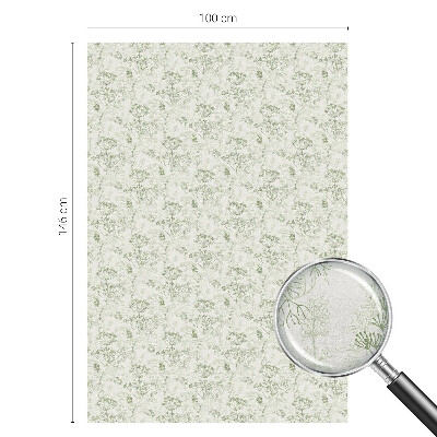 Witraż przyklejany na okno folia matowa Botaniczny wzór