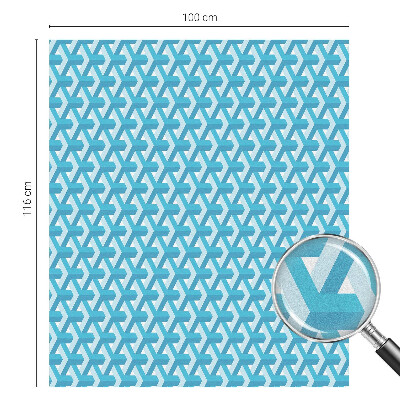 Naklejka witraż na szybę mleczna Geometryczne sześciany