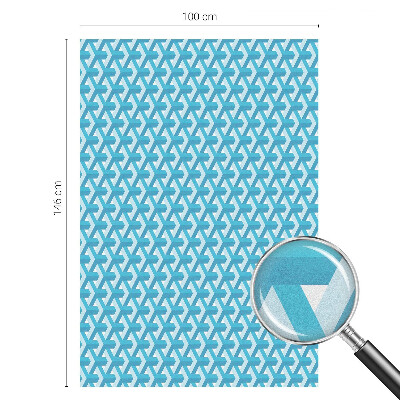Naklejka witraż na szybę mleczna Geometryczne sześciany