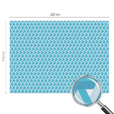 Naklejka witraż na szybę mleczna Geometryczne sześciany